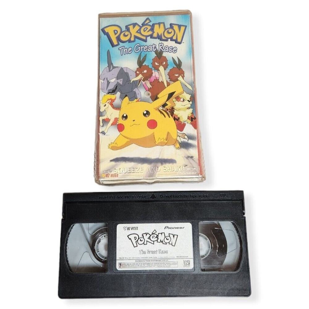 Pokemon The Great Race Vintage VHS Pre-owned (1997, 1998)